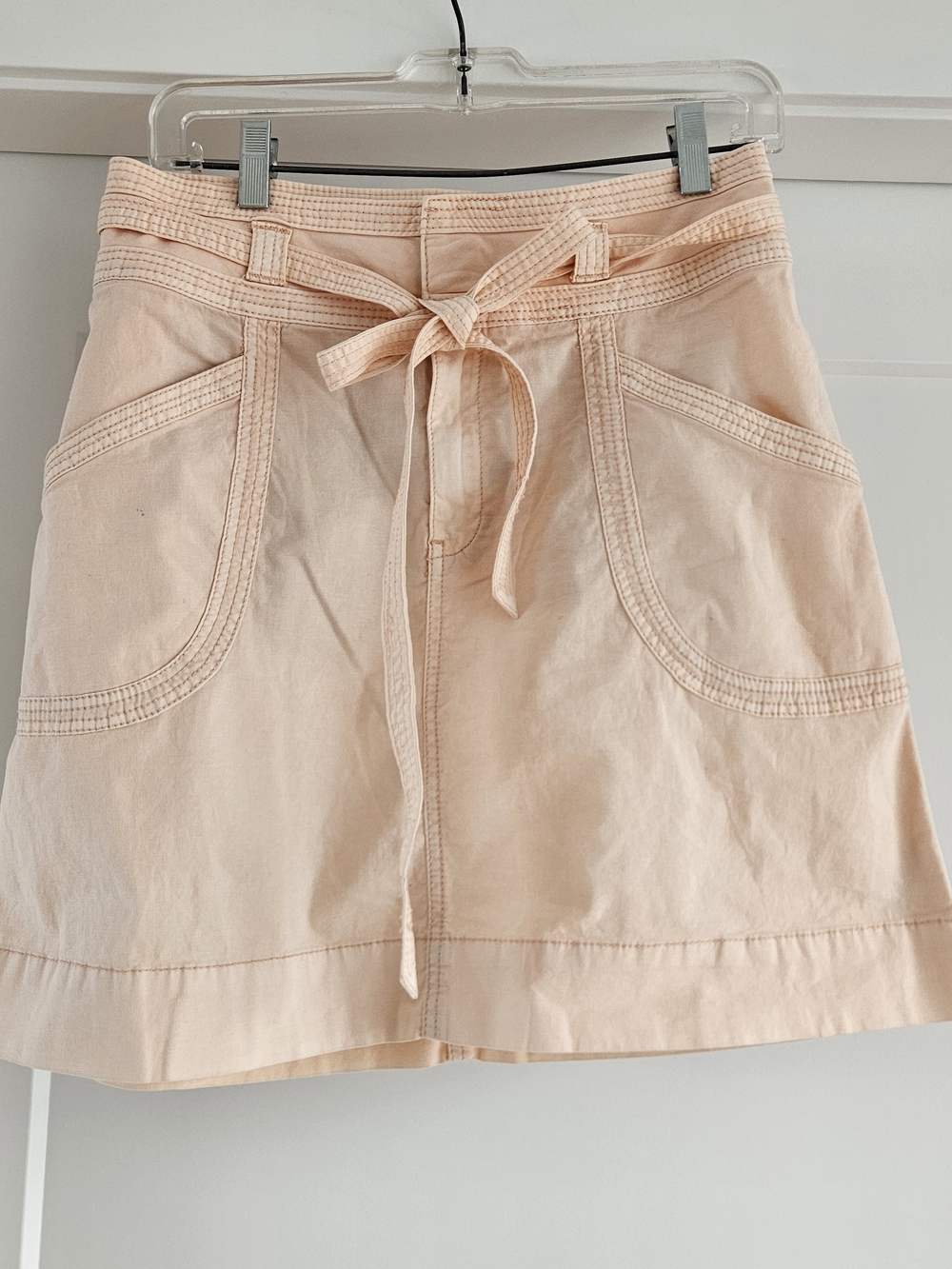 Pilcro and the Letterpress Peach A-Line Skirt Sz 4